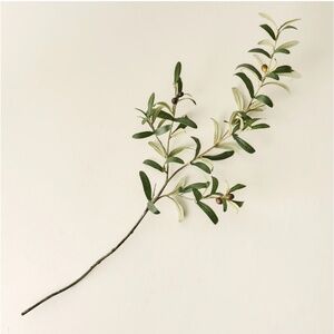 NWT Set of 4 Viral Magnolia Faux Olive Leaf Stem 37" H